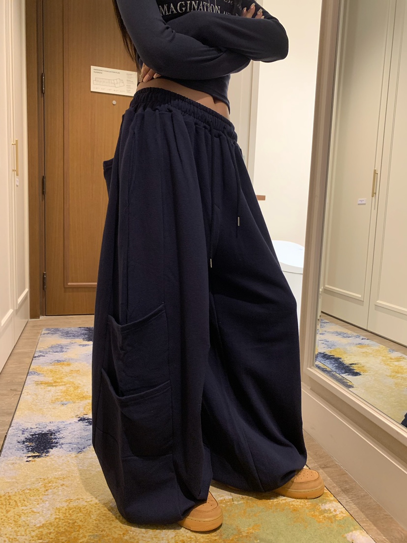 BADCALM韓國直郵女裝新款熱賣時尚真品推薦人氣休閑休閑褲BADCALM休閑褲