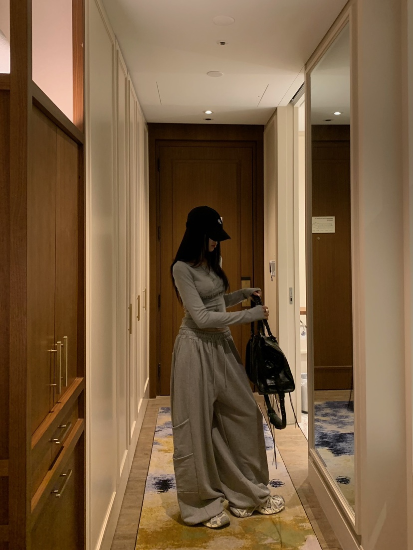 BADCALM韓國直郵女裝新款熱賣時尚真品推薦人氣休閑休閑褲BADCALM休閑褲