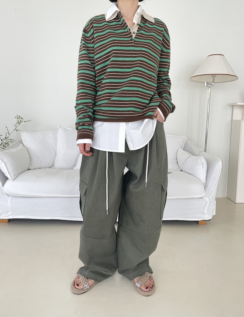 EDITION-P東大門代購女士新品人氣推薦休閑真品休閑褲口袋EDITION-P休閑褲