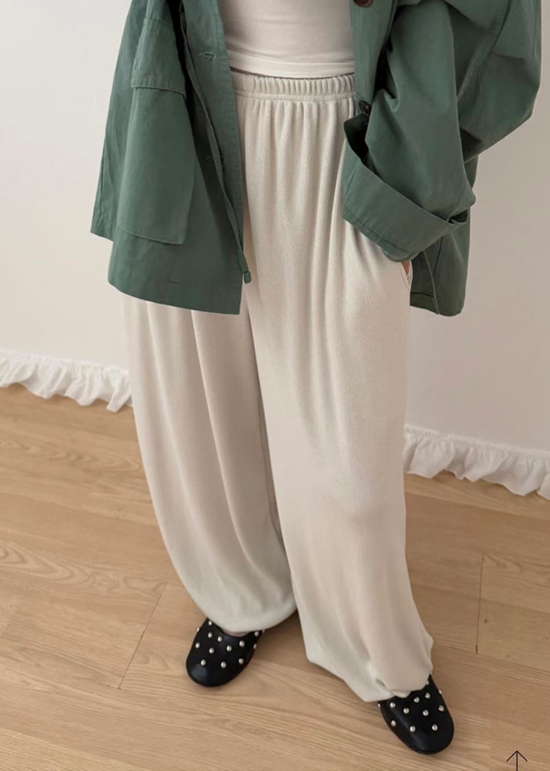 OVERNUE韓國直郵女士新品熱賣人氣時尚真品推薦休閑休閑褲OVERNUE休閑褲