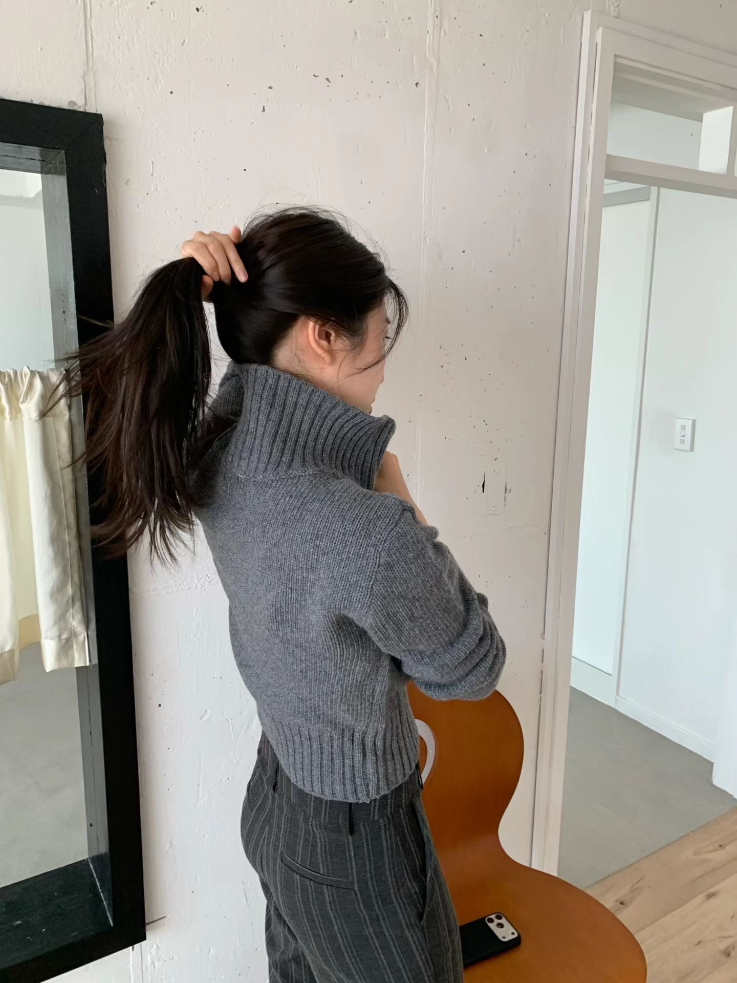 OVERNUE東大門代購女士新款推薦時尚休閑真品針織衫短款開衫OVERNUE針織衫