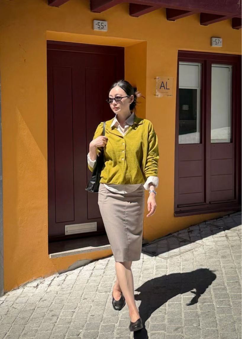 OVERNUE韓國代購女裝新品人氣時尚休閑推薦針織衫不含內搭OVERNUE針織衫