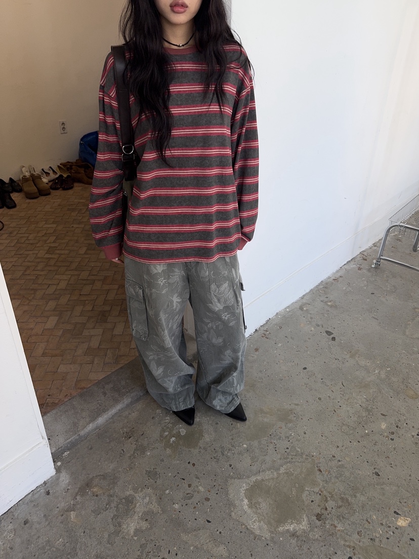 SUNDER MARKET韓國直郵女士新款休閑人氣真品推薦長袖T恤SUNDER MARKET長袖T恤