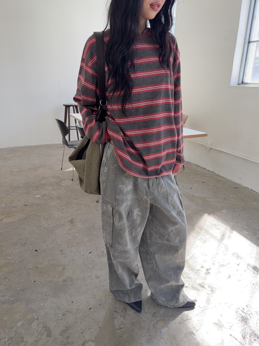 SUNDER MARKET韓國直郵女士新款休閑人氣真品推薦長袖T恤SUNDER MARKET長袖T恤