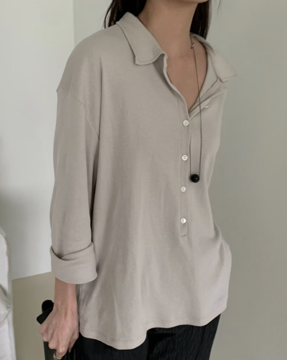 OVERNUE東大門實拍女士新品真品推薦熱賣職業時尚襯衫蕾絲衫OVERNUE襯衫/蕾絲衫圖色1