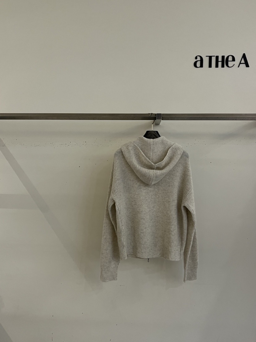ATHEA韓國直郵女士新款休閑真品夾克不含內搭華夫格羊毛拉鏈ATHEA夾克