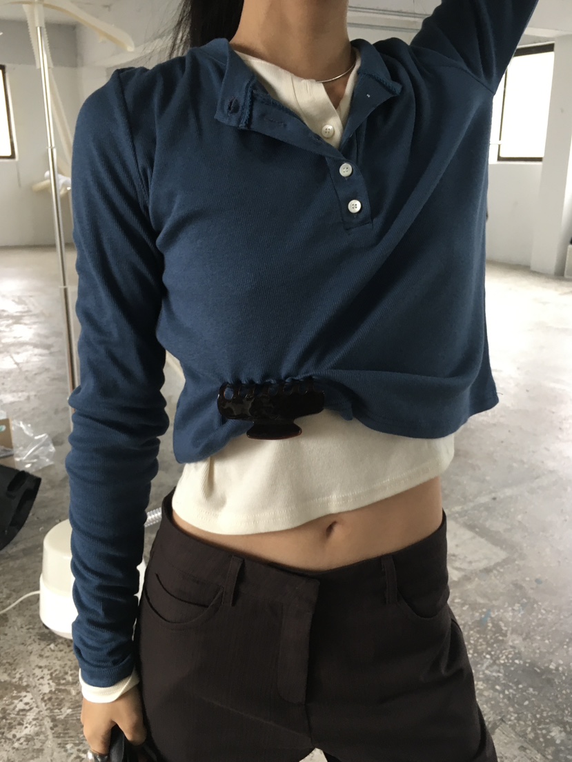 TREMA東大門實拍女士新品人氣真品時尚推薦熱賣長袖T恤圓領TREMA長袖T恤