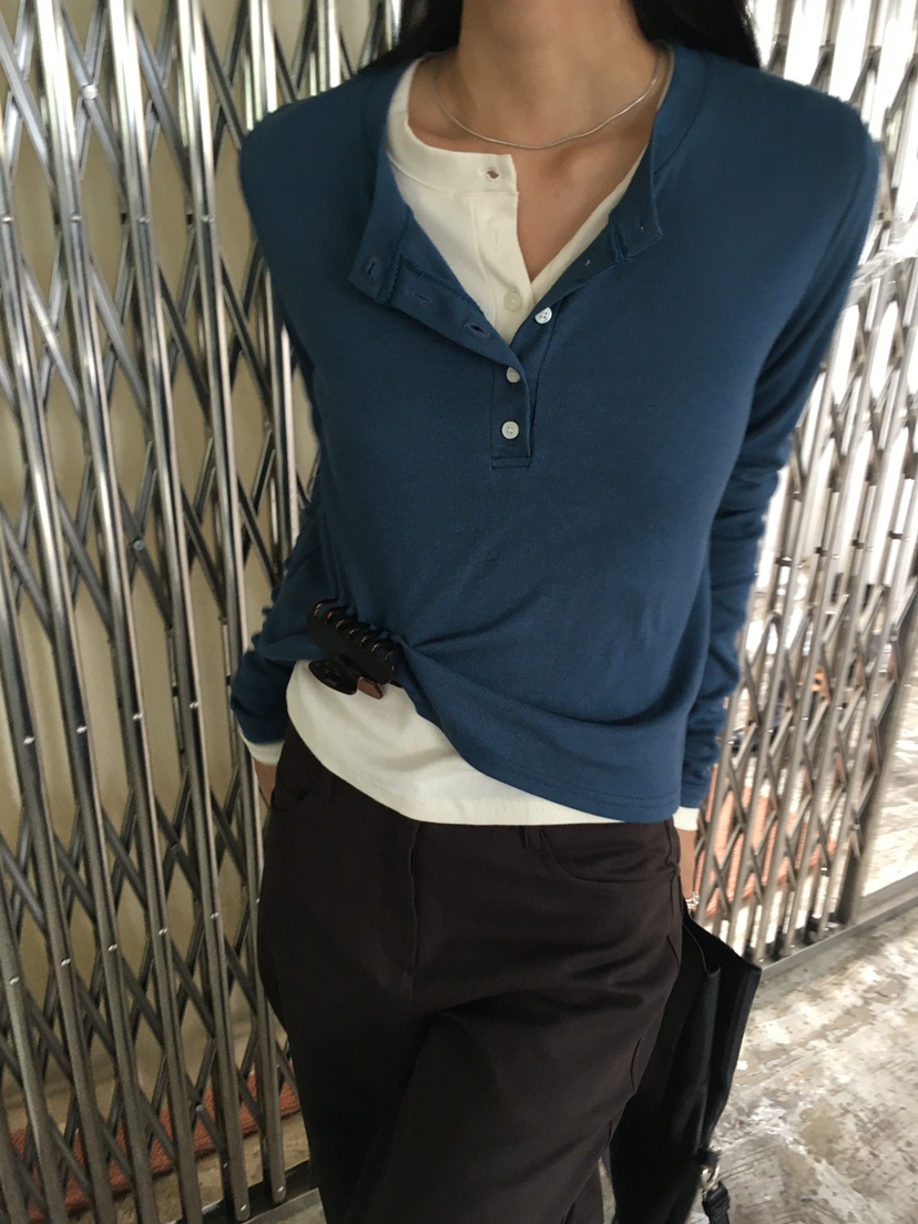 TREMA東大門實拍女士新品人氣真品時尚推薦熱賣長袖T恤圓領TREMA長袖T恤