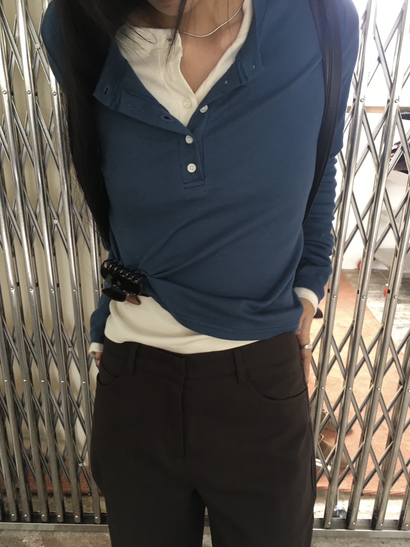 TREMA東大門實拍女士新品人氣真品時尚推薦熱賣長袖T恤圓領TREMA長袖T恤