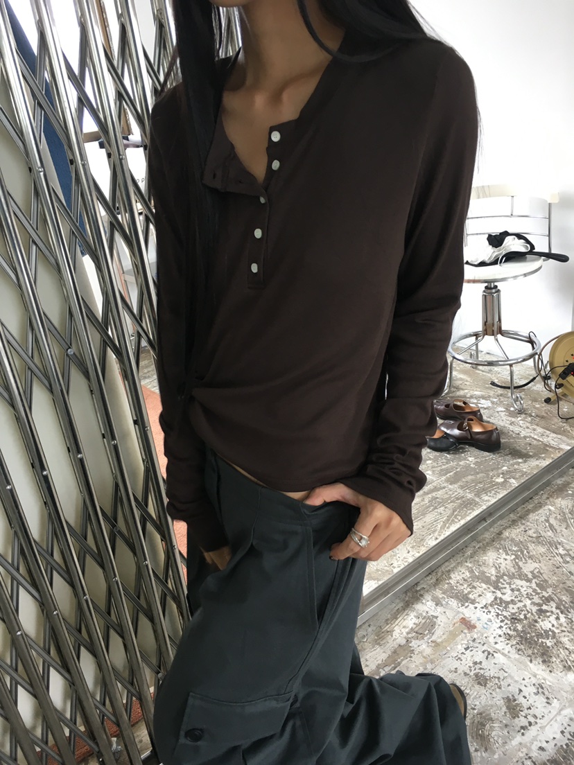 TREMA東大門實拍女士新品人氣真品時尚推薦熱賣長袖T恤圓領TREMA長袖T恤