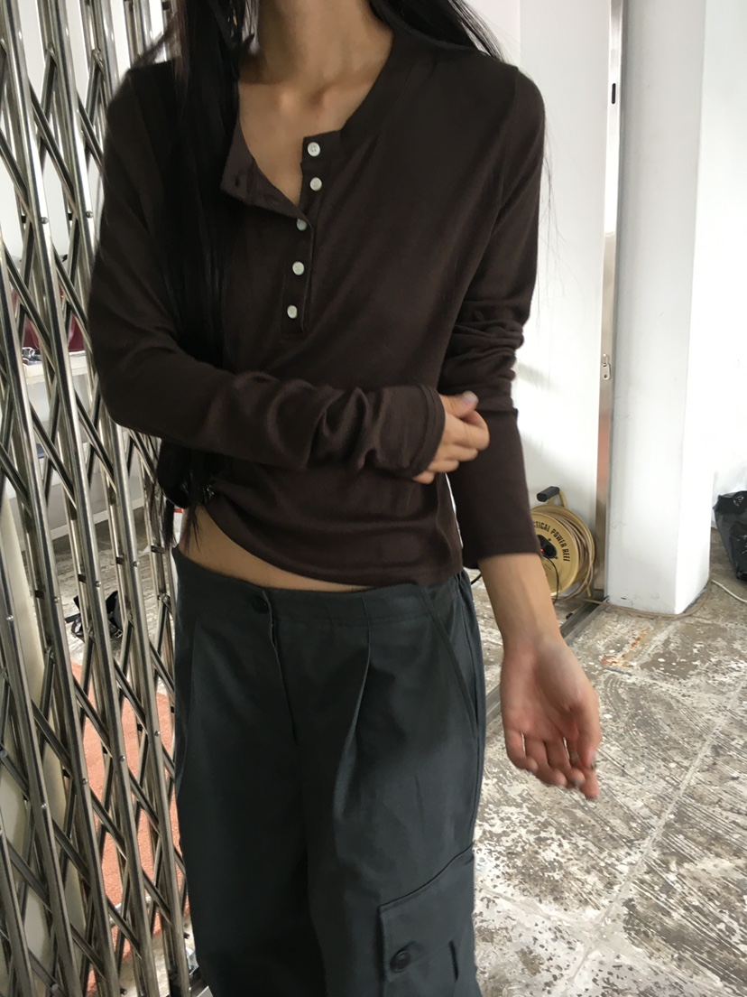 TREMA東大門實拍女士新品人氣真品時尚推薦熱賣長袖T恤圓領TREMA長袖T恤
