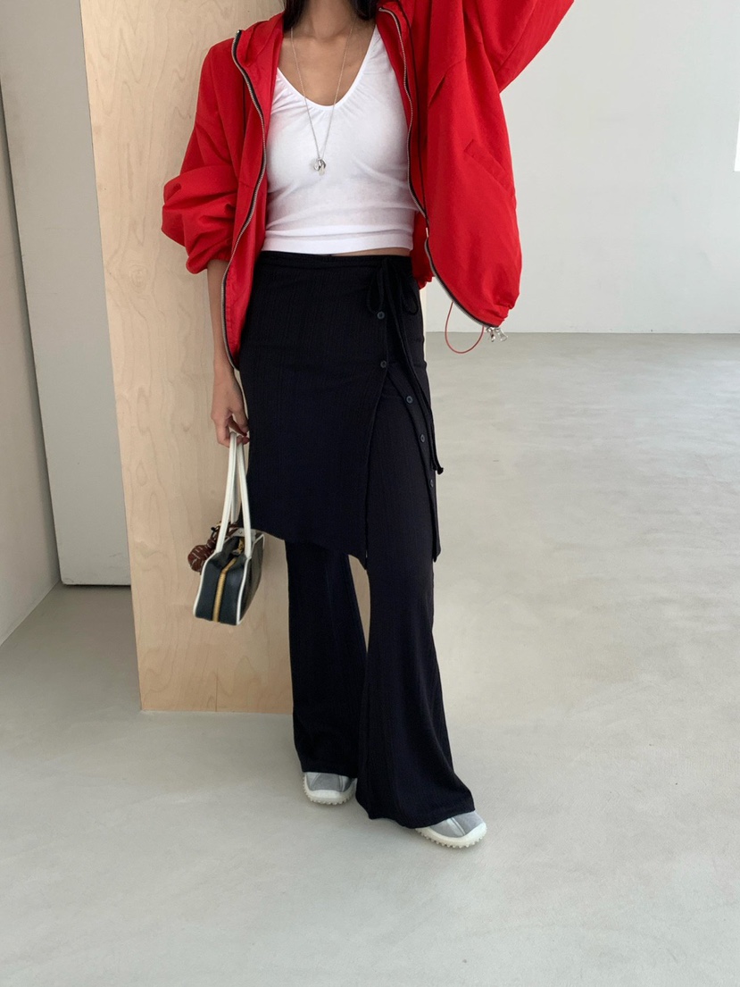 REVE CITE-L東大門代購女士新品休閑人氣裙褲可拆卸紐扣REVE CITE-L裙褲