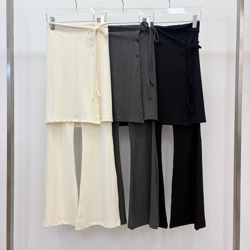 REVE CITE-L東大門代購女士新品休閑人氣裙褲可拆卸紐扣REVE CITE-L裙褲