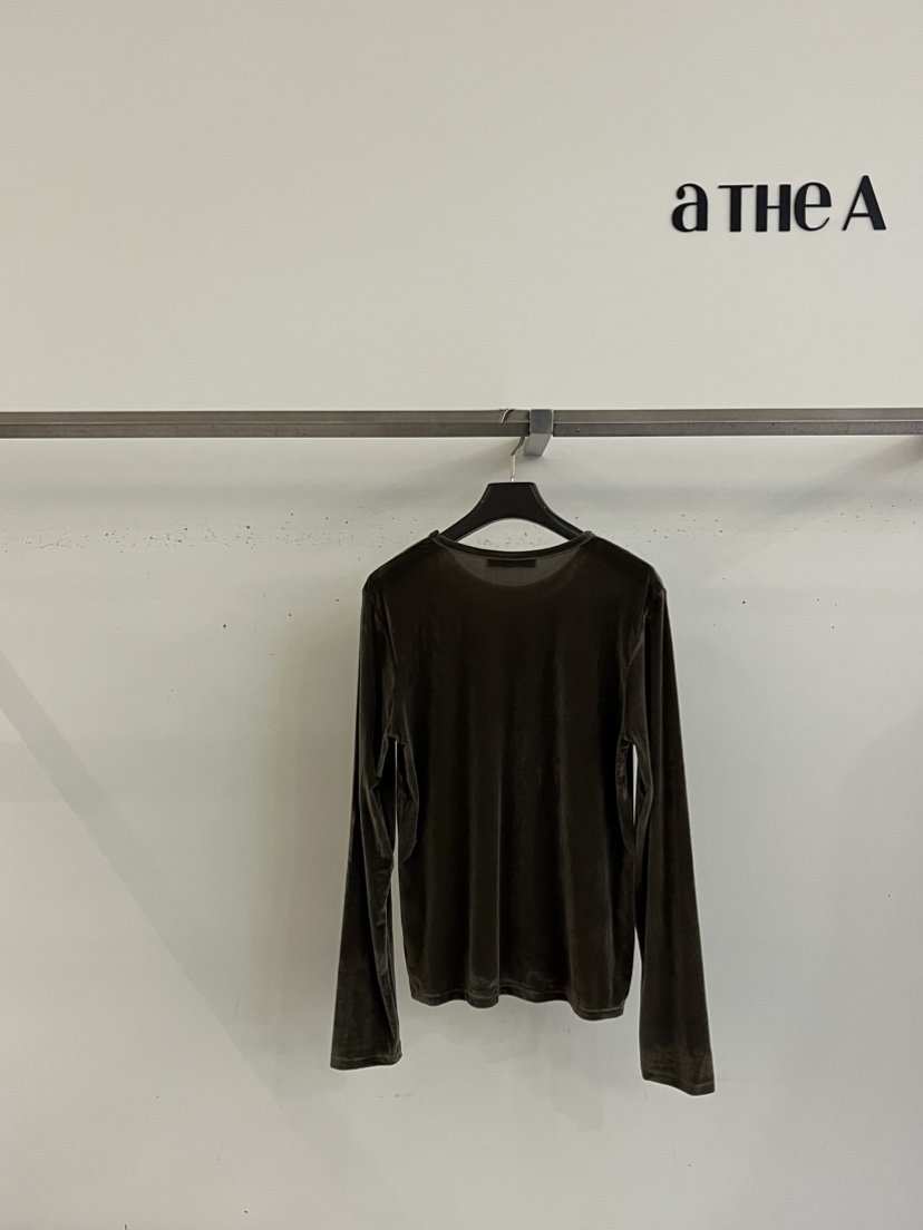 ATHEA韓國代購女裝新品休閑時尚真品熱賣長袖T恤天鵝絨不含ATHEA長袖T恤