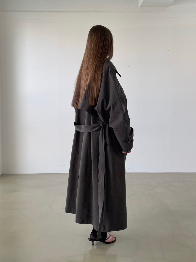 ANOTHER AVENUE韓國直郵女裝新品休閑熱賣長款風衣含腰帶ANOTHER AVENUE長款風衣