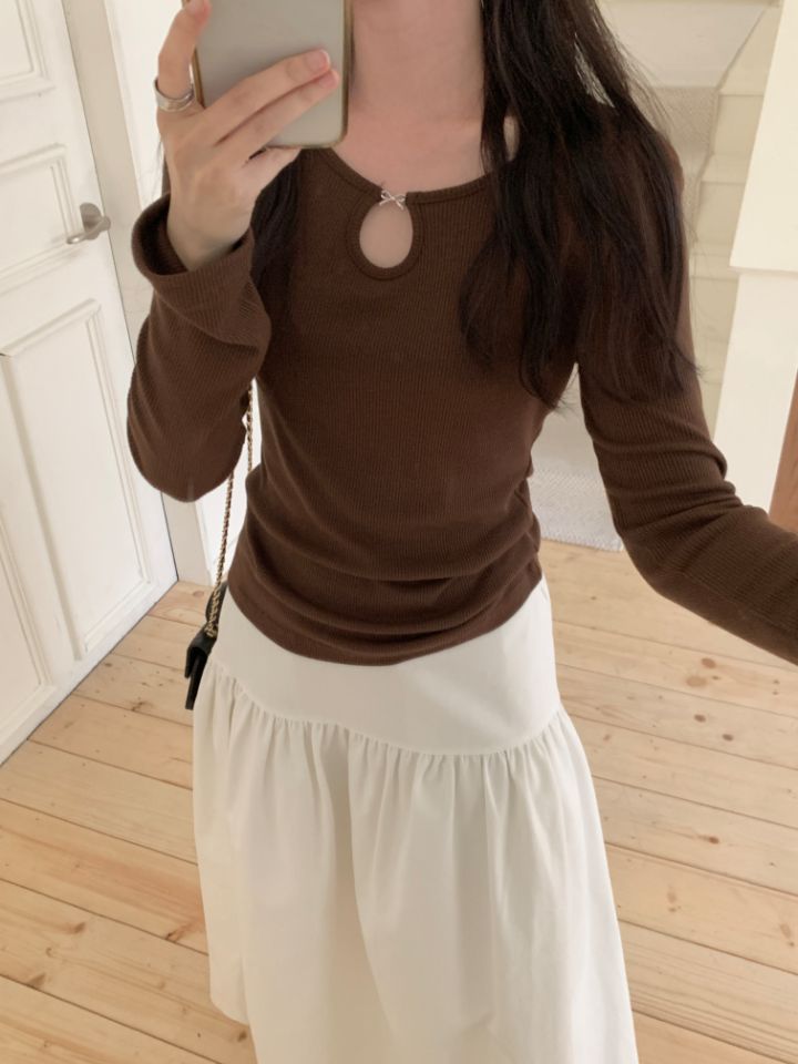 HEY/TO SEWING東大門實拍女裝新品人氣熱賣休閑長袖T恤BY HEY/TO SEWING長袖T恤圖色4
