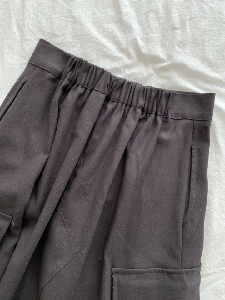HEY/TO SEWING東大門代購女裝新款熱賣職業長裙人字紋口袋BY HEY/TO SEWING長裙