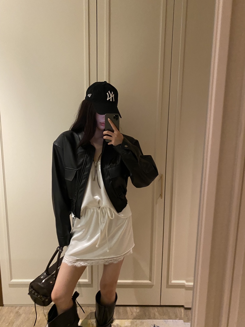FOUREIGHT東大門直郵女裝新款真品休閑熱賣推薦時尚人氣皮衣FOUR EIGHT皮衣