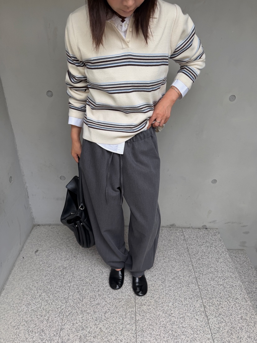 OLI SEOUL東大門代購女士新款真品推薦人氣休閑針織衫條紋OLI SEOUL針織衫