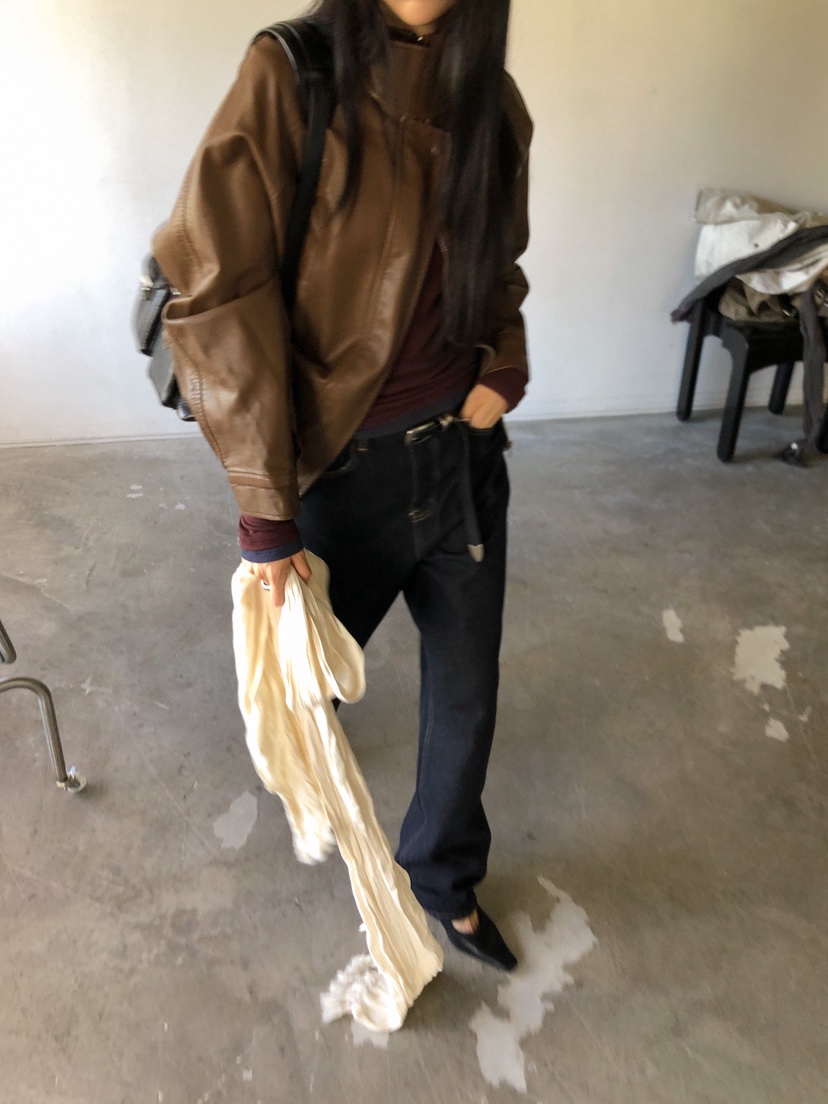MURMUR東大門代購女士新品真品推薦熱賣職業夾克水洗皮革MURMUR夾克