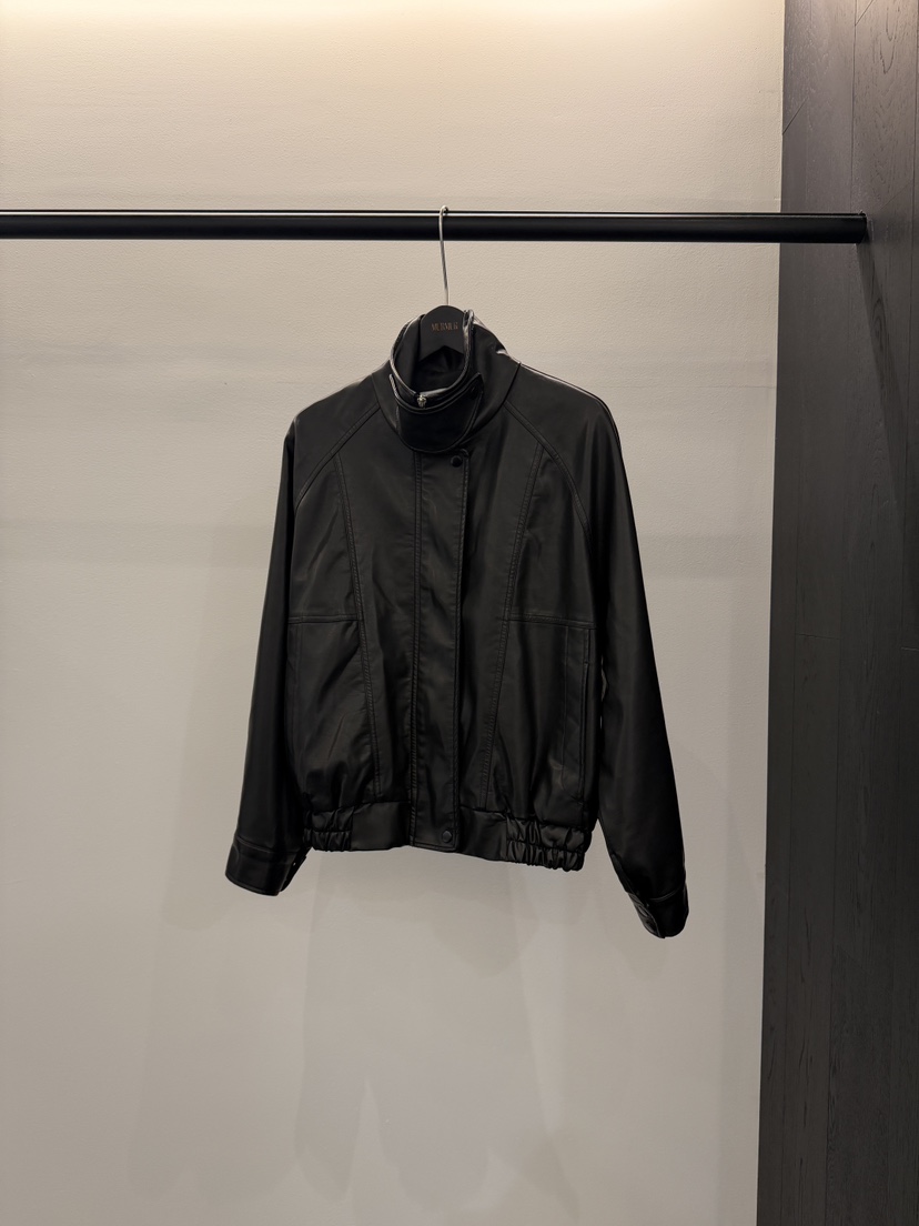 MURMUR東大門代購女士新品真品推薦熱賣職業夾克水洗皮革MURMUR夾克圖色2
