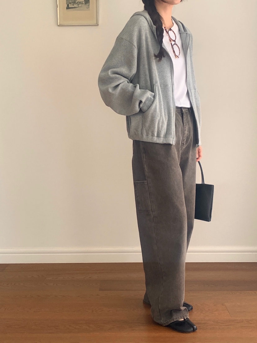WOOD東大門實拍女裝新款人氣休閑時尚真品衛衣華夫格格紋WOOD-2件起衛衣