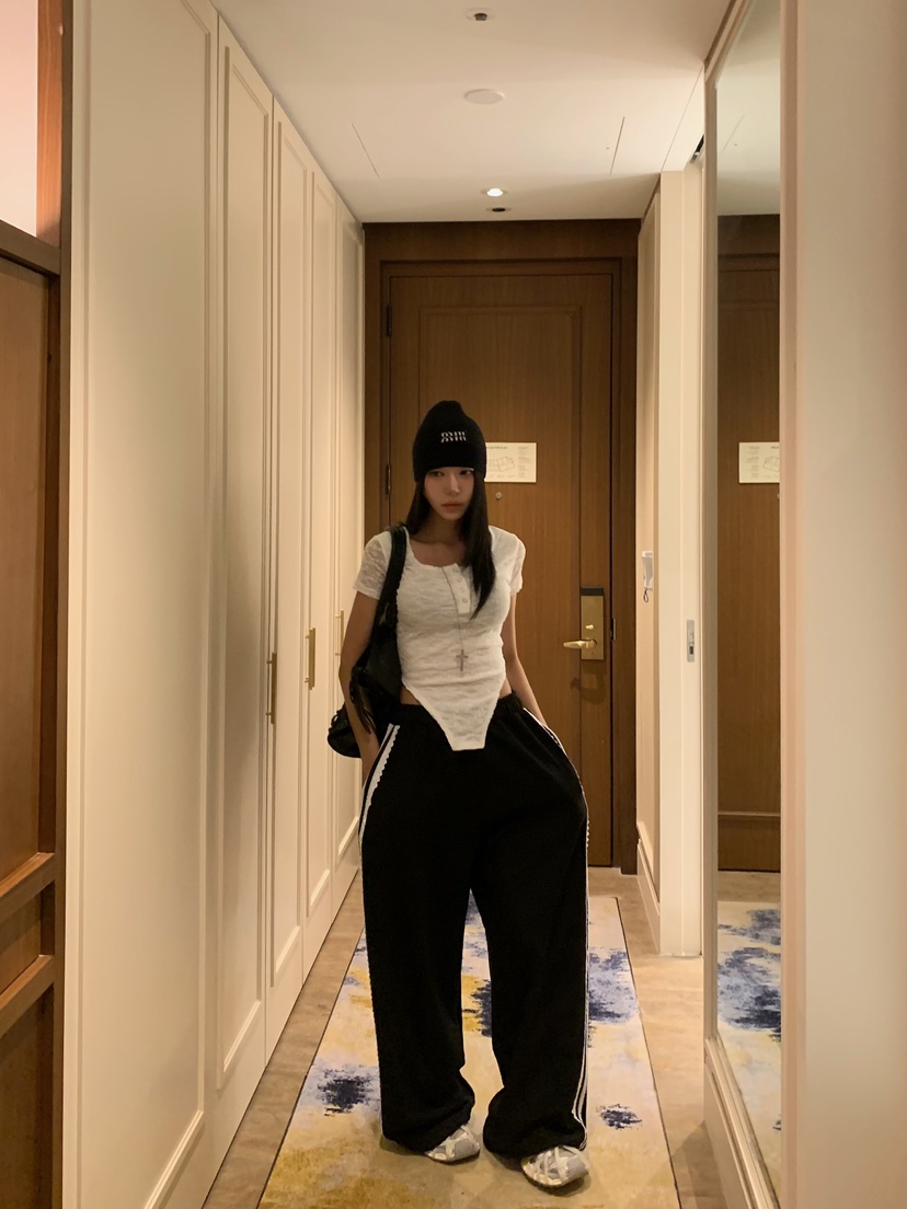 BADCALM東大門代購女士新款熱賣人氣休閑推薦時尚真品休閑褲BADCALM休閑褲