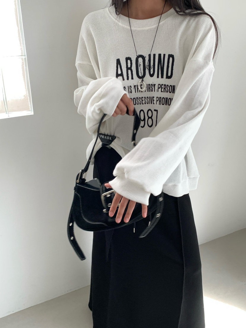 REVE CITE-L東大門代購女士新款真品人氣熱賣衛衣華夫格REVE CITE-L衛衣