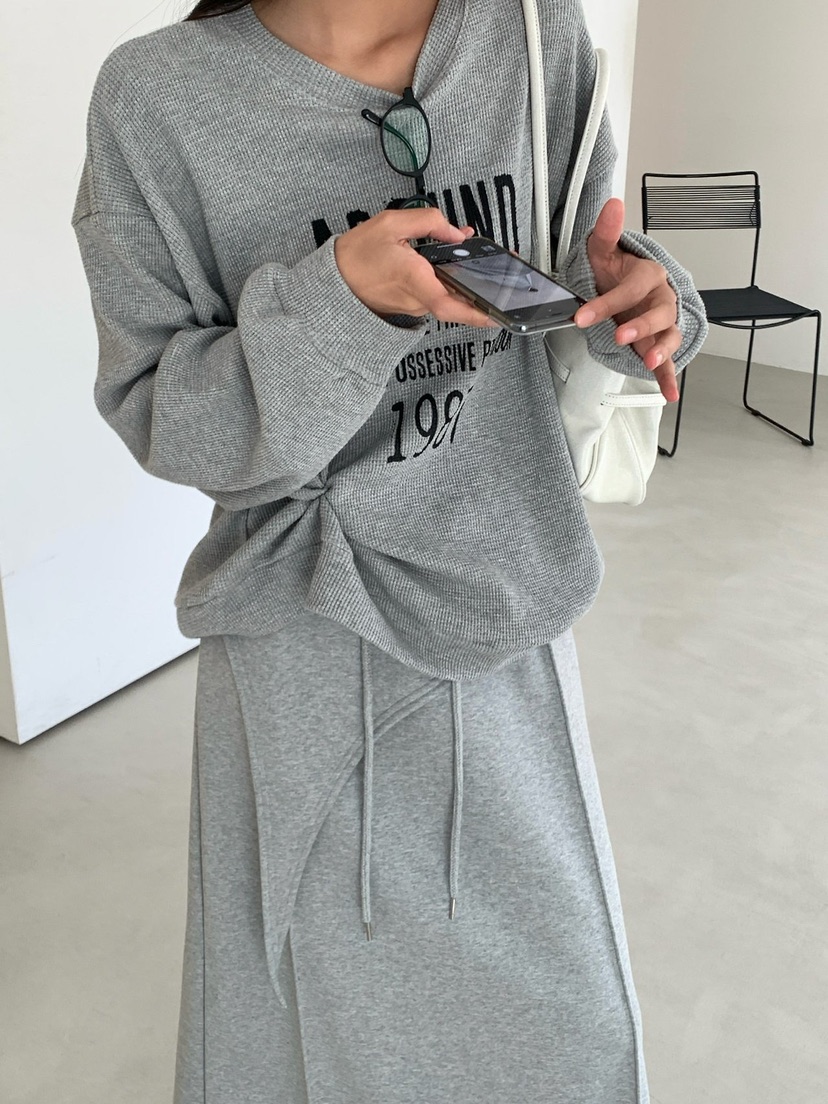 REVE CITE-L東大門代購女士新款真品人氣熱賣衛衣華夫格REVE CITE-L衛衣