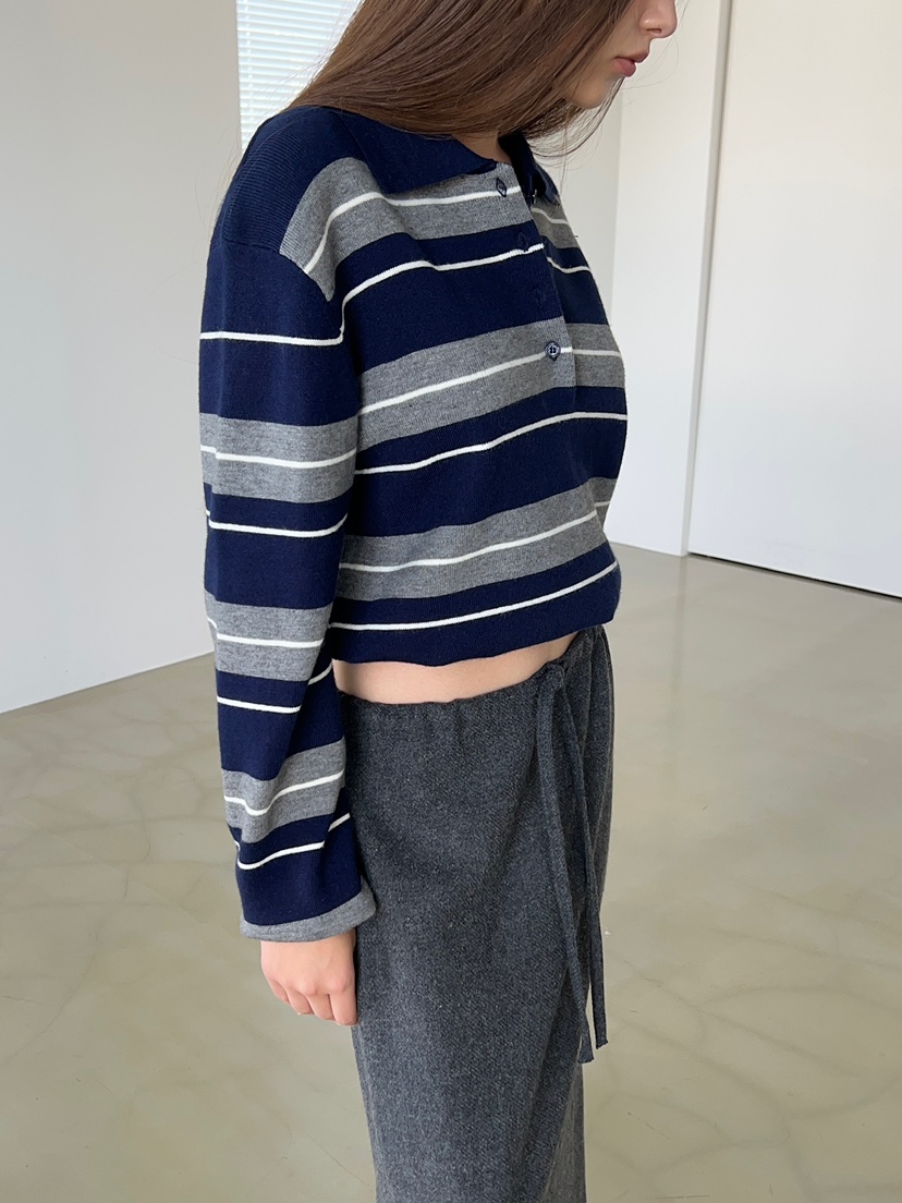 ANOTHER AVENUE韓國代購女裝新款人氣推薦熱賣針織衫條紋ANOTHER AVENUE針織衫