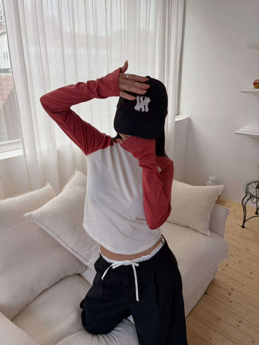 BYRING東大門實拍女裝新款人氣推薦真品休閑時尚熱賣長袖T恤BYRING長袖T恤