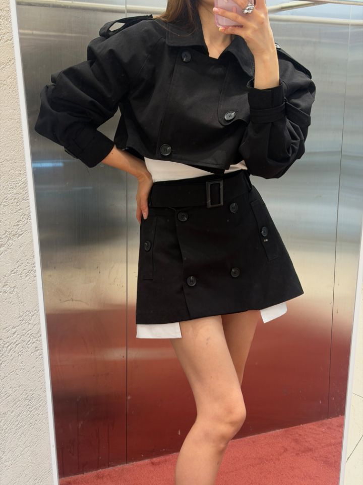 mars東大門直郵女裝新款休閑人氣時尚推薦熱賣真品短裙紐扣mars短裙