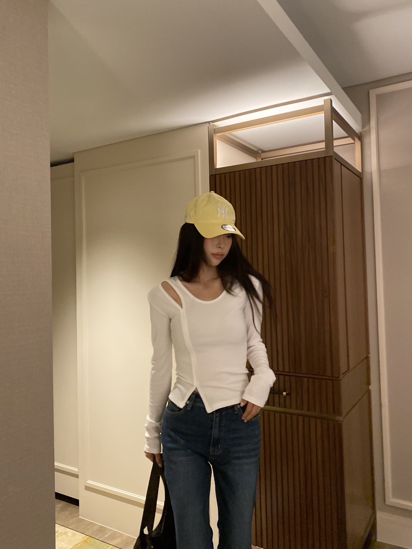 FOUREIGHT韓國直郵女士新品真品時尚職業熱賣休閑長袖T恤FOUR EIGHT長袖T恤