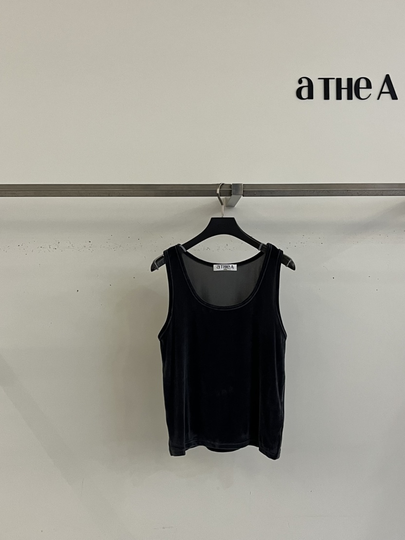 ATHEA東大門代購女士新款熱賣休閑時尚吊帶背心天鵝絨無袖ATHEA吊帶/背心