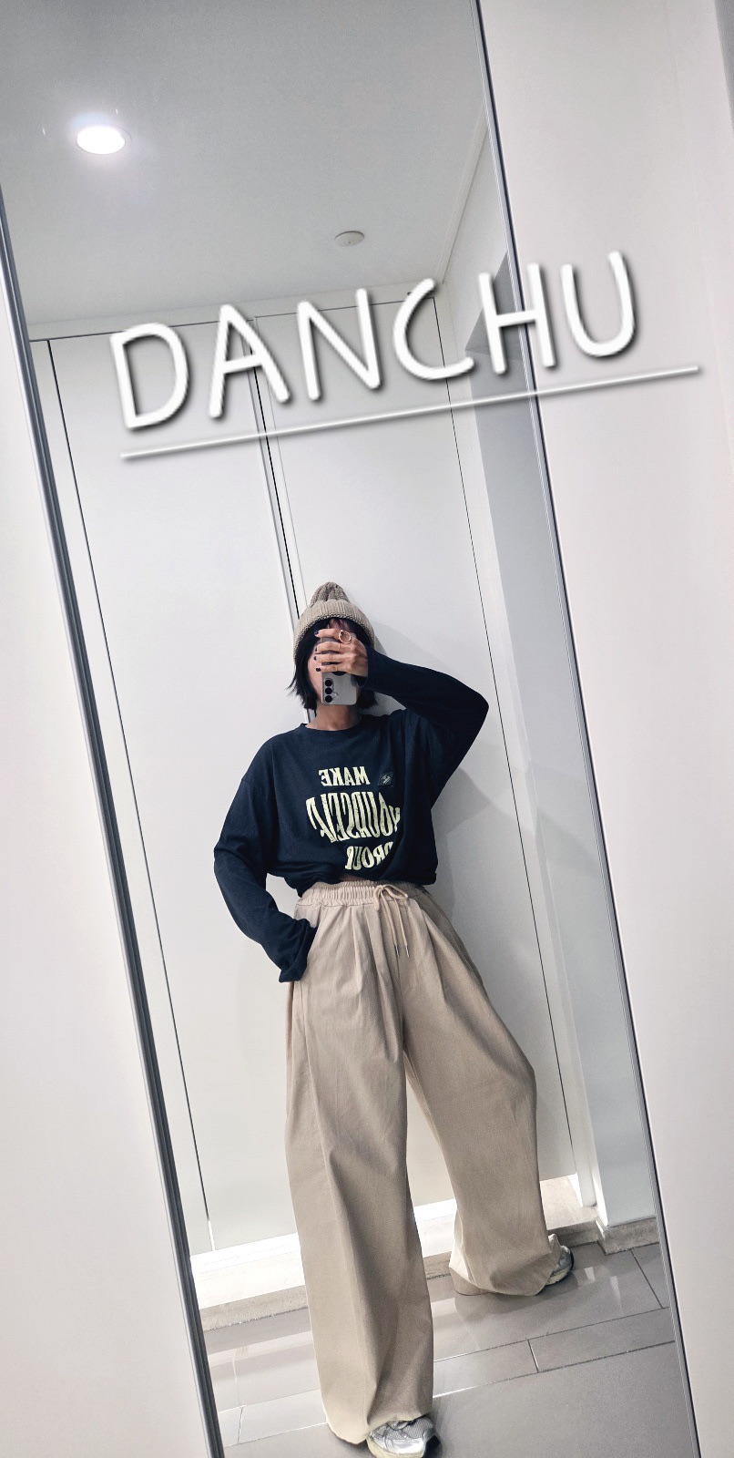 DANCHU韓國代購女士新品時尚真品熱賣休閑推薦人氣長袖T恤DANCHU長袖T恤