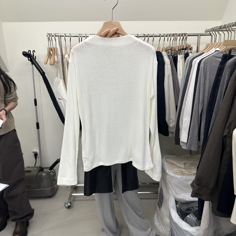 OREE東大門代購女士新品時尚休閑人氣職業推薦熱賣長袖T恤Oree長袖T恤