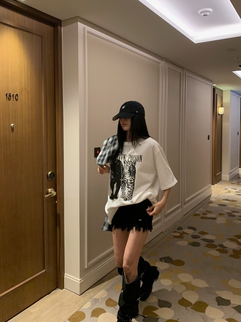 BADCALM韓國直郵女士新品時尚休閑熱賣推薦人氣真品短褲復古BADCALM短褲