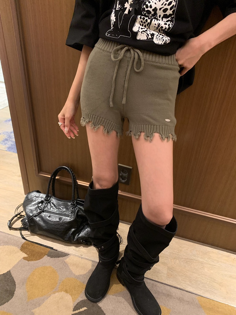 BADCALM韓國直郵女士新品時尚休閑熱賣推薦人氣真品短褲復古BADCALM短褲圖色2