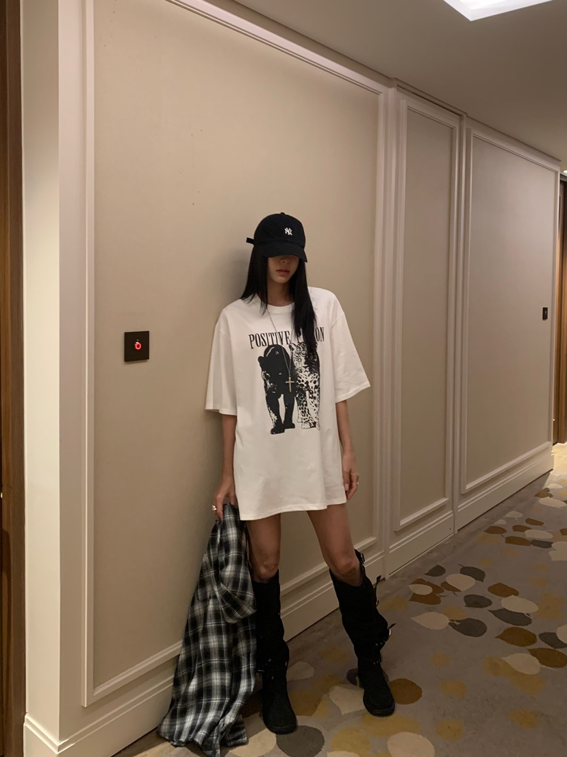 BADCALM東大門代購女士新品時尚職業推薦熱賣人氣休閑T恤BADCALMT恤圖色1