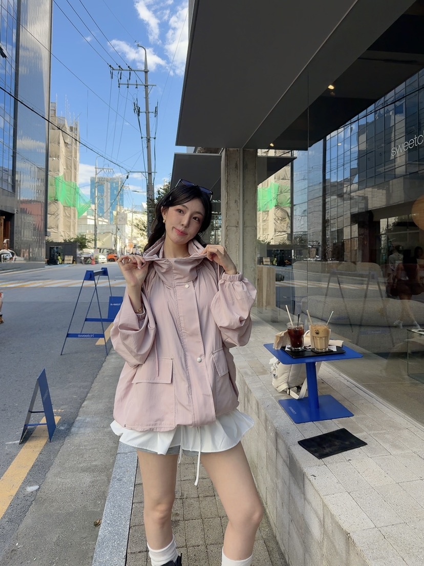 SEOUL PALETTE-Q東大門代購女士新款時尚人氣夾克尼龍拉鏈SEOUL PALETTE-Q夾克