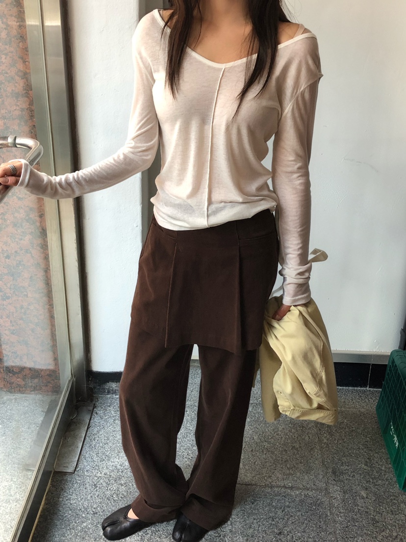 ONDO-P韓國直郵女士新款真品推薦熱賣休閑時尚裙褲燈芯絨ONDO-P裙褲