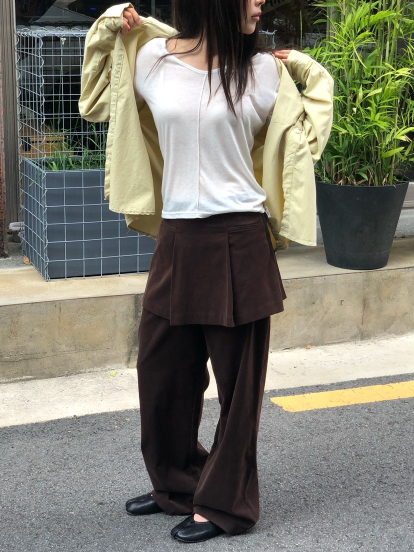 ONDO-P韓國直郵女士新款真品推薦熱賣休閑時尚裙褲燈芯絨ONDO-P裙褲