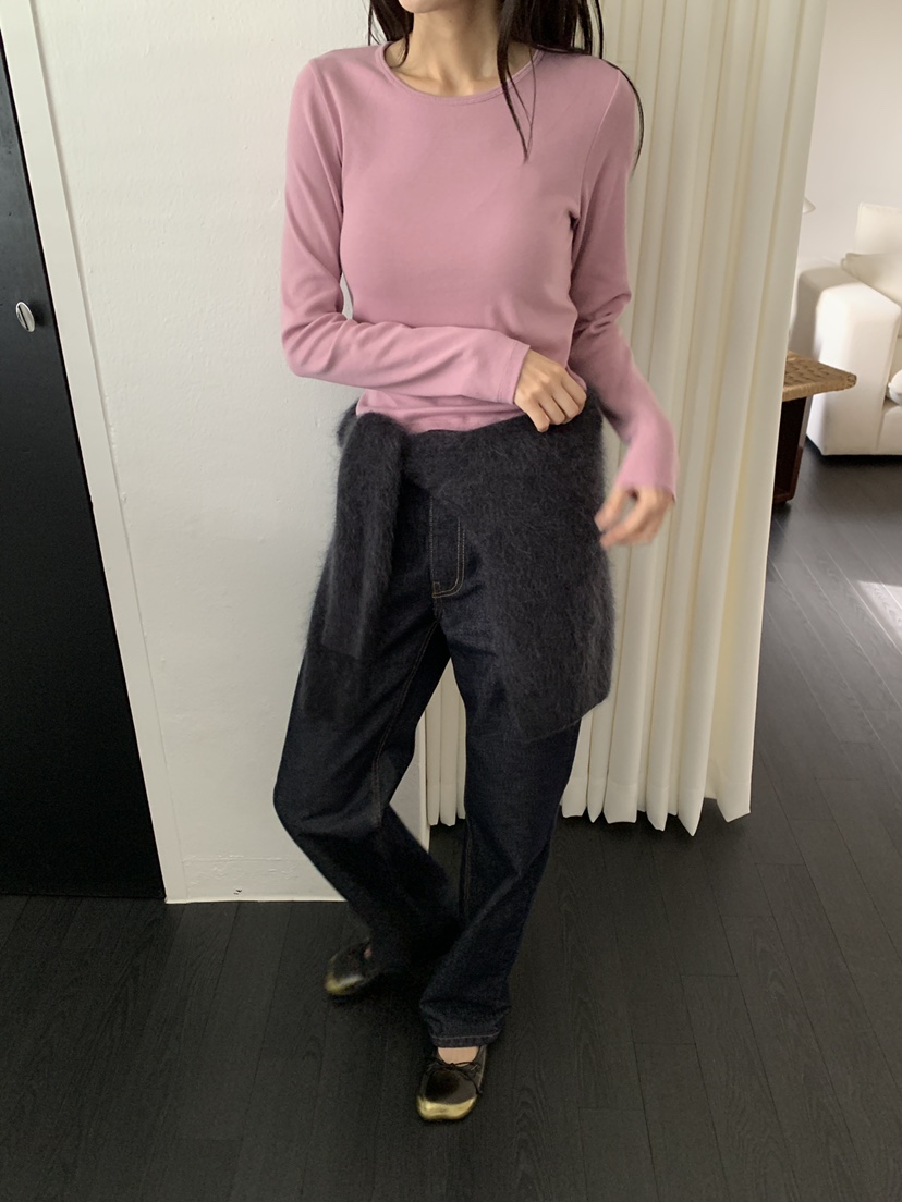LE RIVE韓國直郵女士新款休閑真品人氣推薦時尚職業長袖T恤LE RIVE長袖T恤