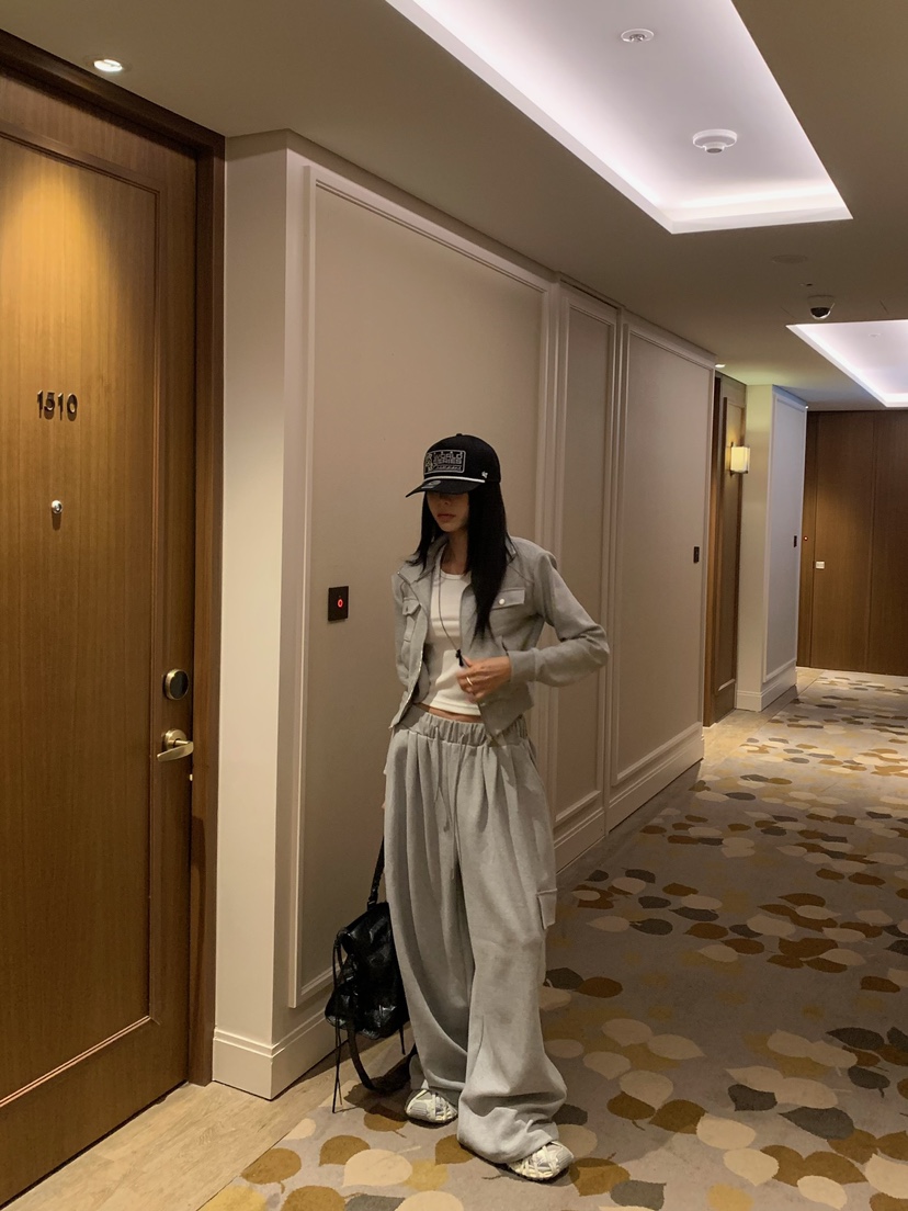 BADCALM東大門代購女裝新款推薦熱賣人氣時尚真品休閑褲口袋BADCALM休閑褲