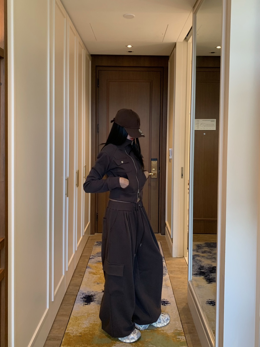 BADCALM東大門代購女裝新款推薦熱賣人氣時尚真品休閑褲口袋BADCALM休閑褲