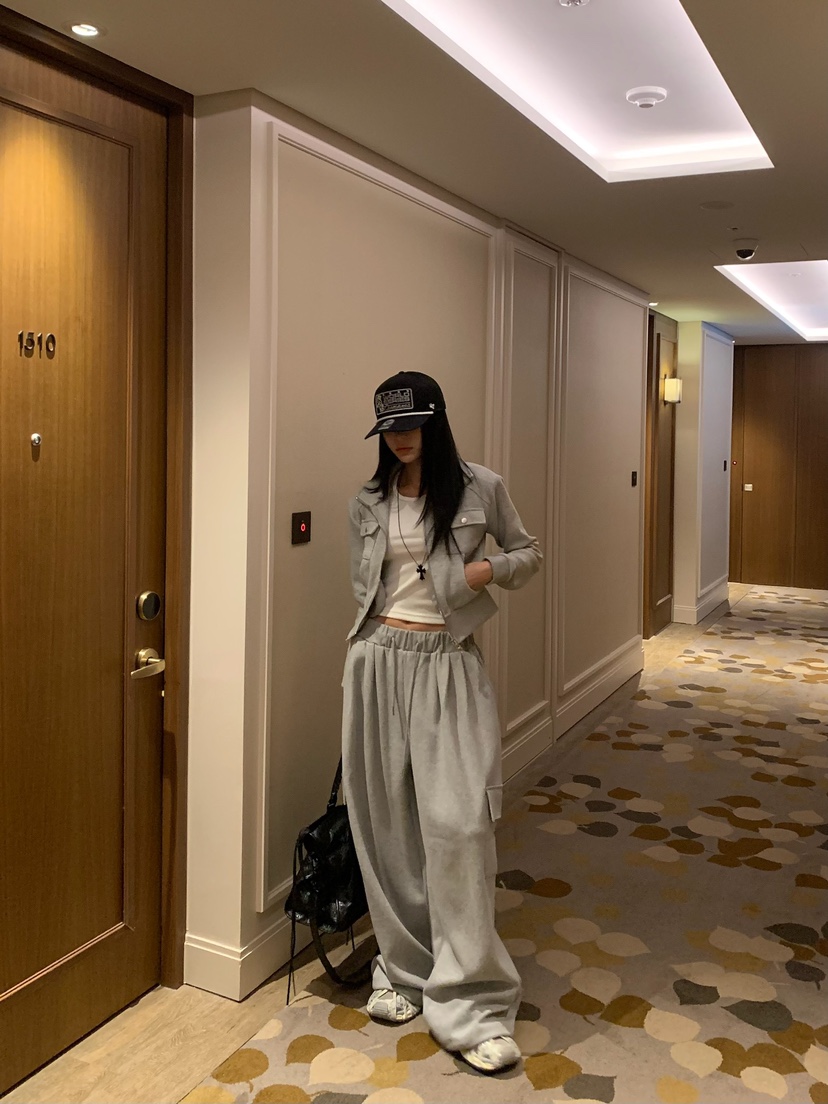BADCALM東大門代購女裝新款推薦熱賣人氣時尚真品休閑褲口袋BADCALM休閑褲