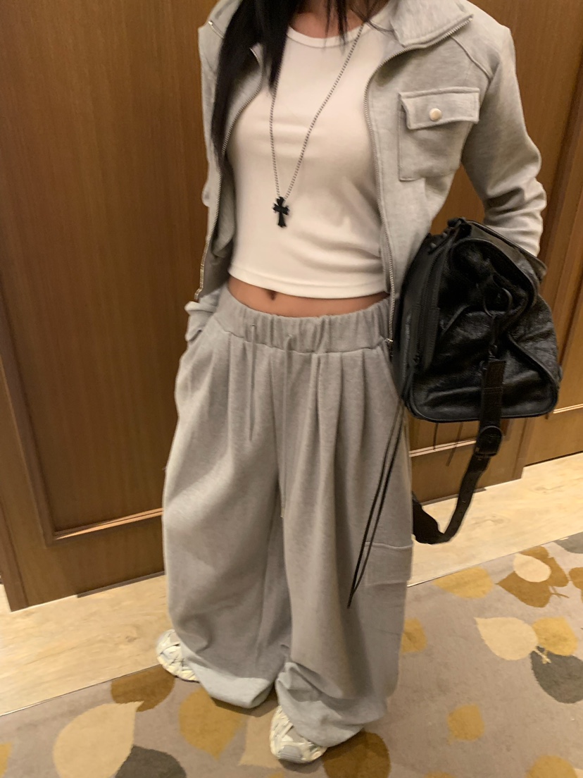 BADCALM東大門代購女裝新款推薦熱賣人氣時尚真品休閑褲口袋BADCALM休閑褲
