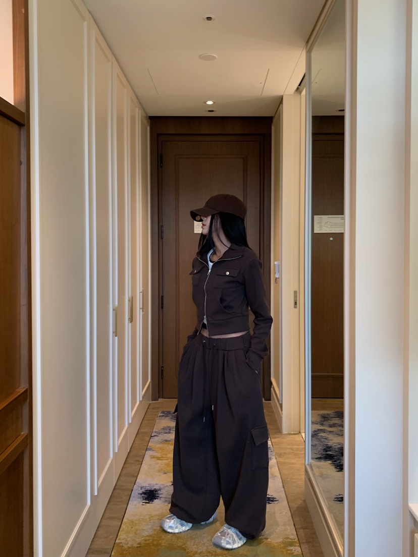 BADCALM東大門代購女裝新款推薦熱賣人氣時尚真品休閑褲口袋BADCALM休閑褲圖色4