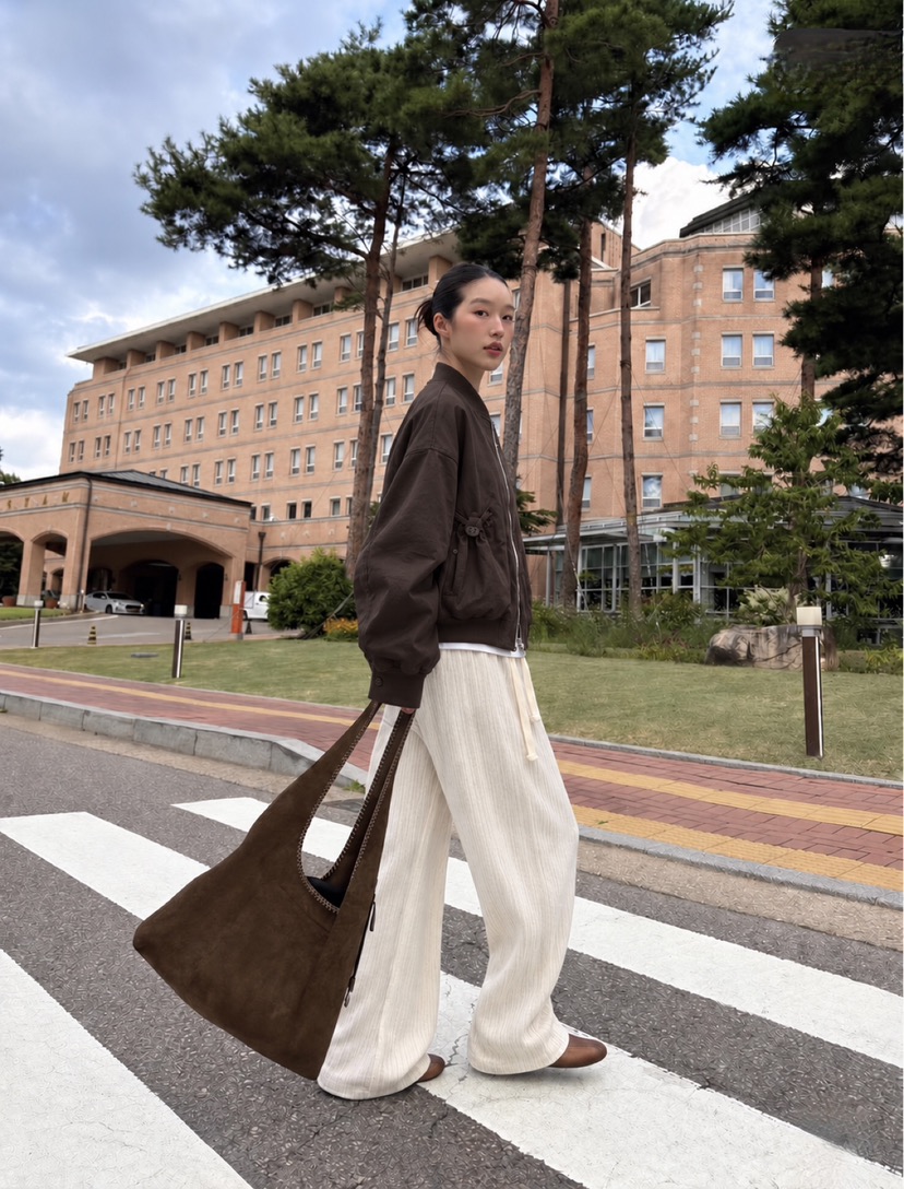 ONDO-P東大門直郵女士新品真品職業推薦休閑褲針織褲羅紋ONDO-P休閑褲
