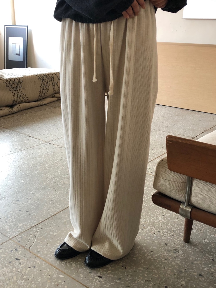 ONDO-P東大門直郵女士新品真品職業推薦休閑褲針織褲羅紋ONDO-P休閑褲